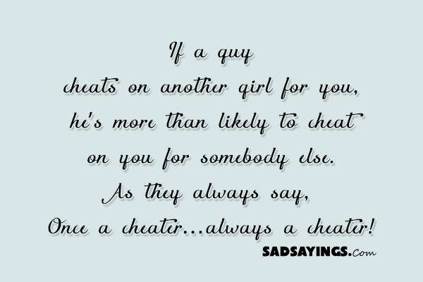 On guys who cheat