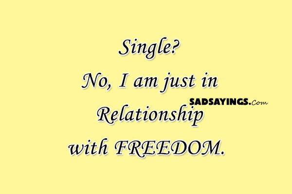 Relationship single and Being Single